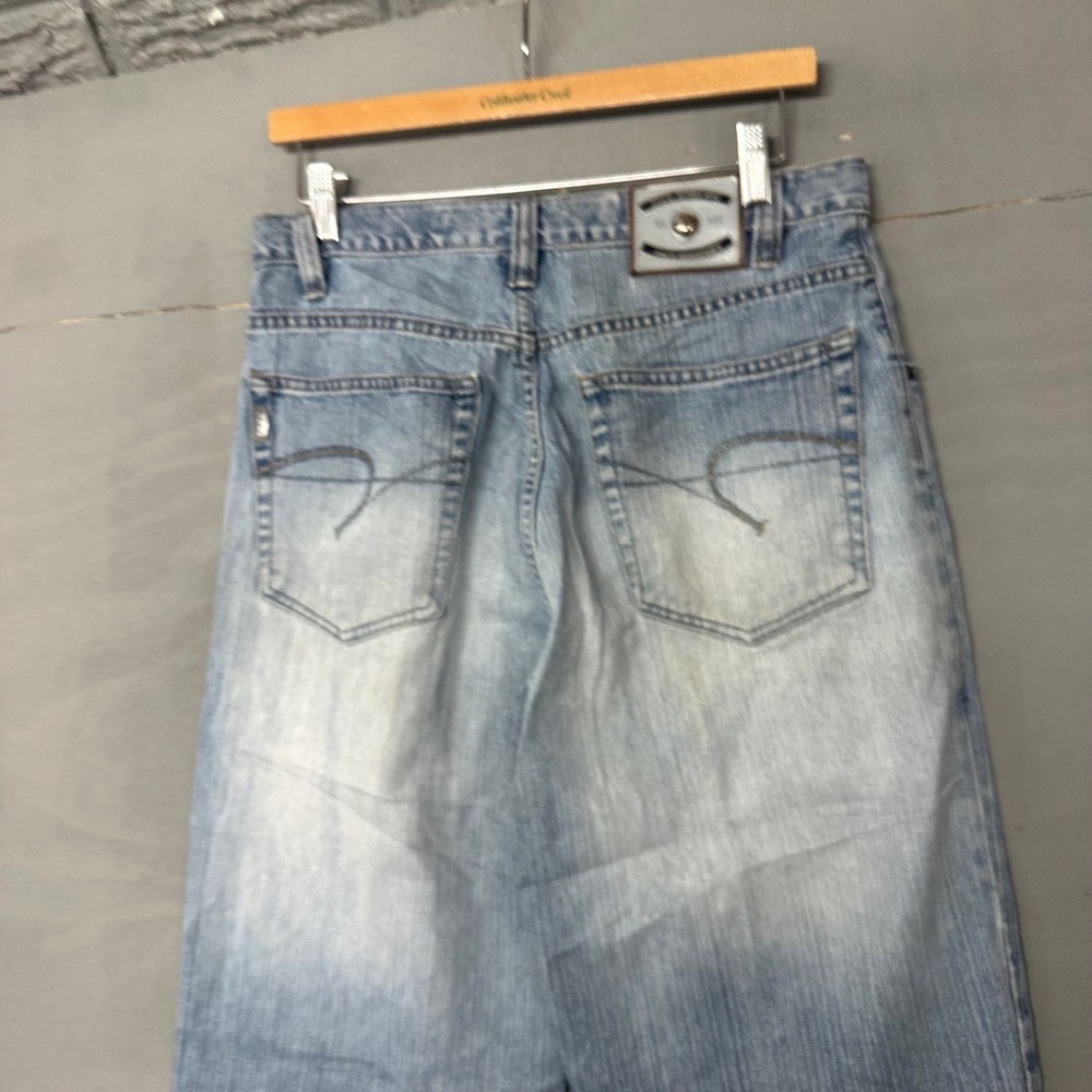 Paco Jean‎ Company Mens Baggy Wide Leg Jeans Light Wash Blue 31x32 Vintage 90s